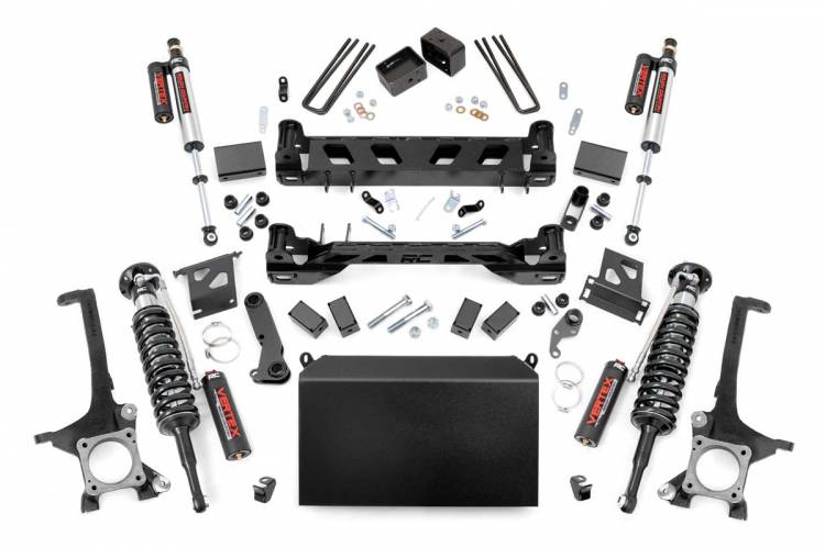 Load image into Gallery viewer, Rough Country | 2007-2015 Toyota Tundra 4WD 6 Inch Lift Kit - Vertex Adjustable Coilovers With Vertex Adjustable Rear Shocks
