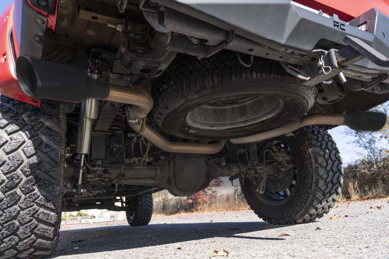 Load image into Gallery viewer, Rough Country | 2015-2020 Ford F150 No STD Cab Performance Cat Back Exhaust | 96006