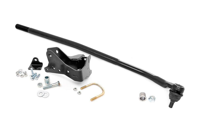 Load image into Gallery viewer, Rough Country | 2007-2018 Jeep Wrangler JK High Steer Kit - Drag Link & Track Bar Bracket | 10601