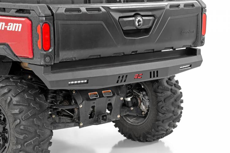 Load image into Gallery viewer, Rough Country | Can-Am Defender / Polaris Ranger 1000XP Rear Bumper - With LED Lights