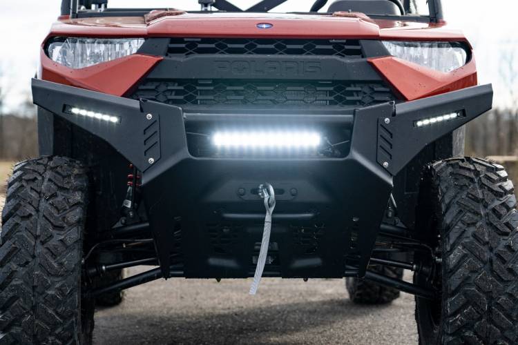 Load image into Gallery viewer, Rough Country | 2013-2021 Polaris Ranger 1000 Bumper Wings With 6 Inch Black Slimline LED Pair