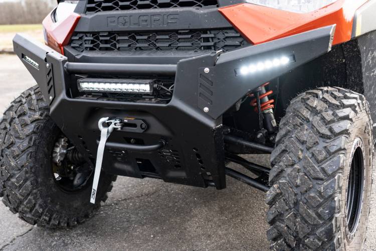 Load image into Gallery viewer, Rough Country | 2013-2021 Polaris Ranger 1000 Bumper Wings With 6 Inch Black Slimline LED Pair