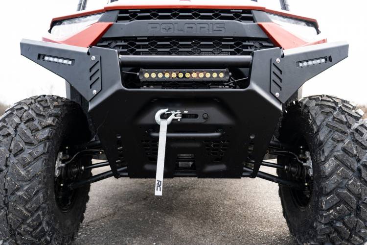 Load image into Gallery viewer, Rough Country | 2013-2021 Polaris Ranger 1000 Bumper Wings With 6 Inch Black Slimline LED Pair