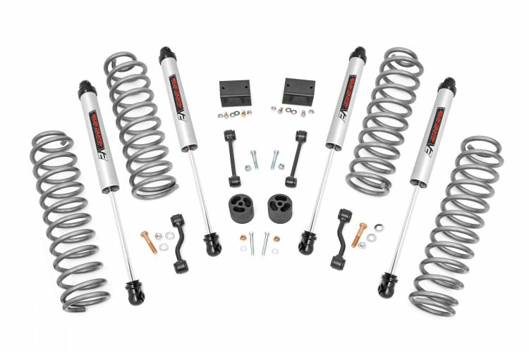 Load image into Gallery viewer, Rough Country | 2018-2023 Jeep Wrangler JL 4WD 2.5 Inch Lift Kit With V2 Monotube Shocks