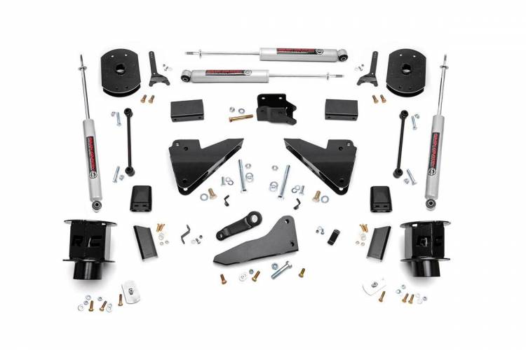 Load image into Gallery viewer, Rough Country | 2014-2018 Dodge Ram 2500 4WD 5 Inch Coil Spacer Radius Arm Drop Lift Kit | 35720