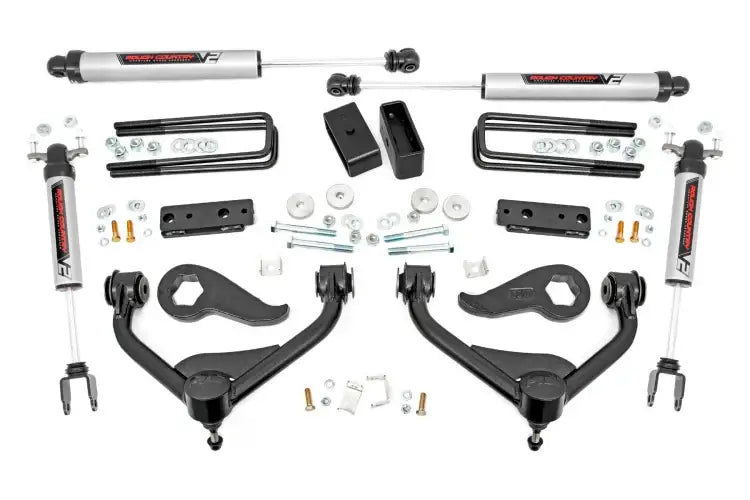 Load image into Gallery viewer, Rough Country | 2020-2023 GM 3500 HD DRW 3 Inch Lift Kit - V2 Shocks