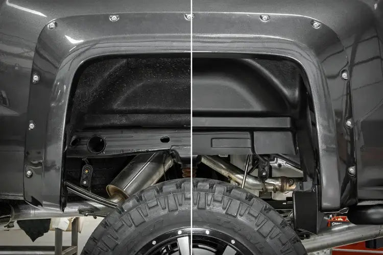 Load image into Gallery viewer, Rough Country | 2015-2019 Chevrolet Silverado 2500 HD / 3500 HD Rear Wheel Well Liners | 4215