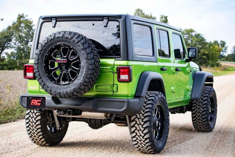 Load image into Gallery viewer, Rough Country | 2018-2023 Jeep Wrangler JL / Wrangler 4XE 4WD 3RD Brake Light Relocation Bracket | 70055