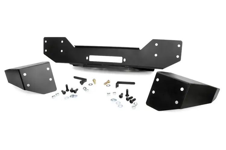 Load image into Gallery viewer, Rough Country | 2007-2018 Jeep Wrangler JK Front Hybrid Stubby Bumper With Fog Light Mounts | 1062