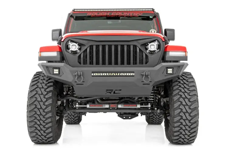 Load image into Gallery viewer, Rough Country | Jeep Gladiator JT / Wrangler JK / JL Front Bumper With integrated Skid Plate