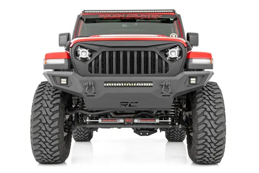 Rough Country | Jeep Gladiator JT / Wrangler JK / JL Front Bumper With integrated Skid Plate