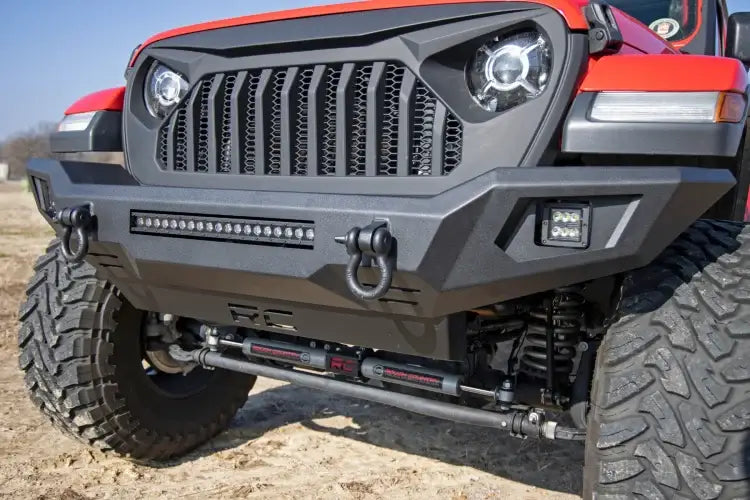 Load image into Gallery viewer, Rough Country | Jeep Gladiator JT / Wrangler JK / JL Front Bumper With integrated Skid Plate