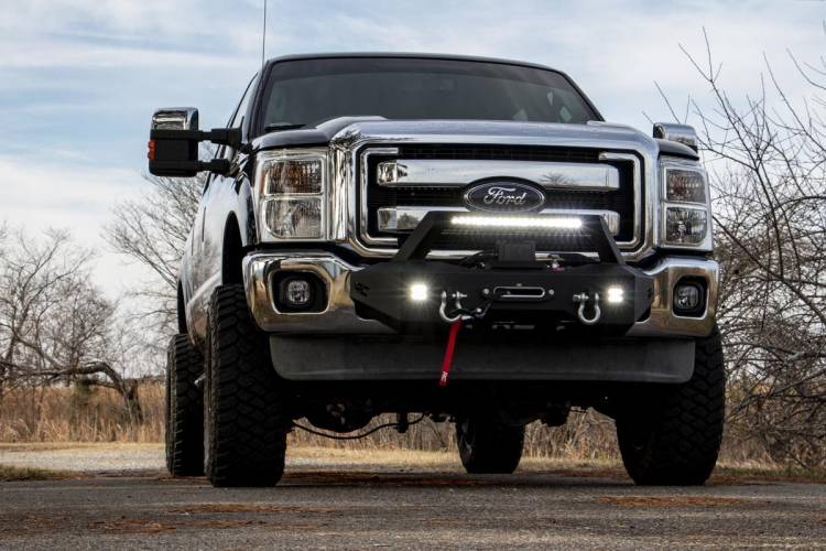 Load image into Gallery viewer, Rough Country | 2011-2016 Ford Super Duty 2WD / 4WD EXO WInch Mount Kit | 51006