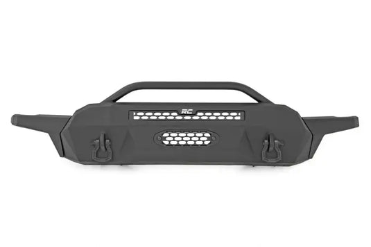 Rough Country | 2016-2023 Toyota Tacoma Front Hybrid High Clearance Bumper - Black Lights - Winch Mount Only
