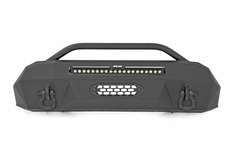 Load image into Gallery viewer, Rough Country | 2016-2023 Toyota Tacoma Hybrid Front Bumper - Winch Mount Only - Black Lights