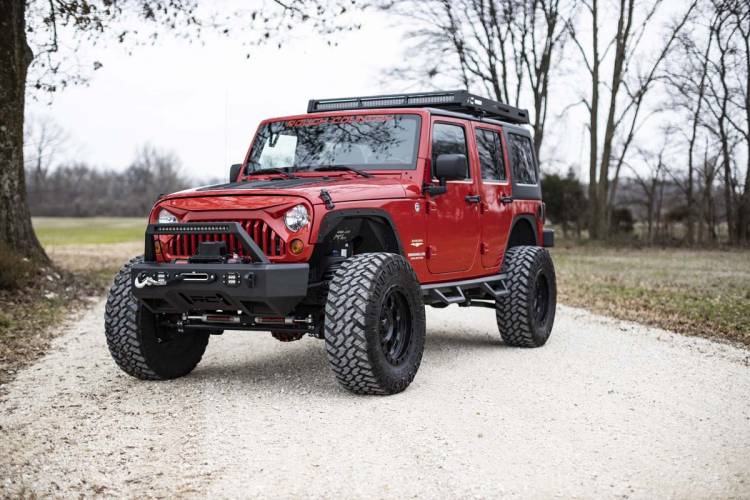 Load image into Gallery viewer, Rough Country | 2007-2018 Jeep Wrangler JK 4WD Roof Rack Without LED Lights | 10605