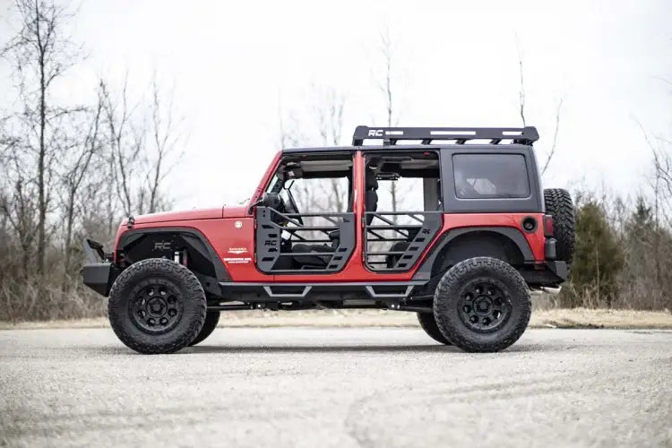 Load image into Gallery viewer, Rough Country | 2007-2018 Jeep Wrangler JK 4WD Roof Rack Without LED Lights | 10605