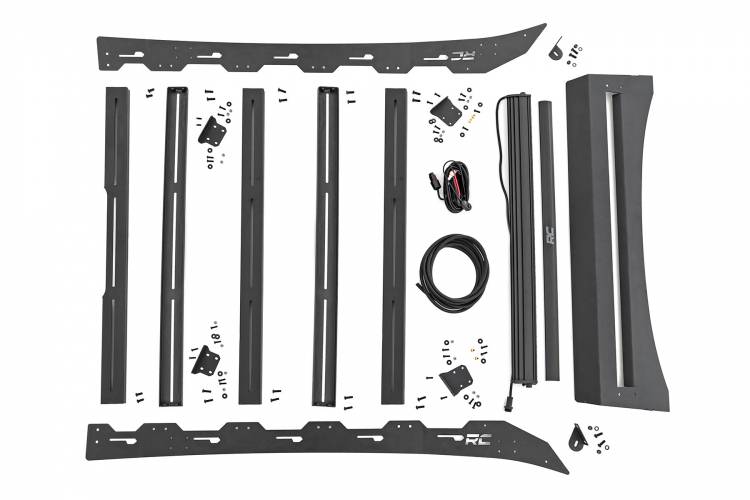 Load image into Gallery viewer, Rough Country | 2005-2023 Toyota Tacoma 2WD / 4WD Roof Rack With LED Lights | 73107