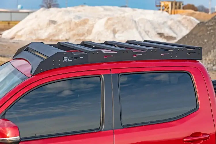 Load image into Gallery viewer, Rough Country | 2005-2023 Toyota Tacoma 2WD / 4WD Roof Rack With LED Lights | 73107