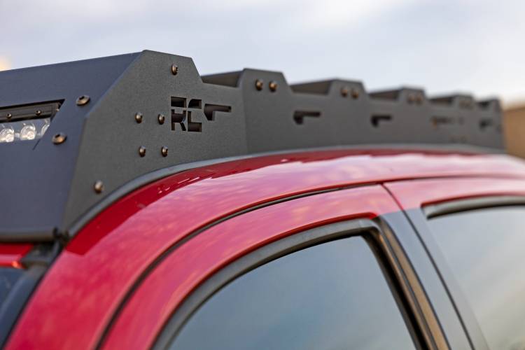 Load image into Gallery viewer, Rough Country | 2005-2023 Toyota Tacoma 2WD / 4WD Roof Rack With LED Lights | 73107