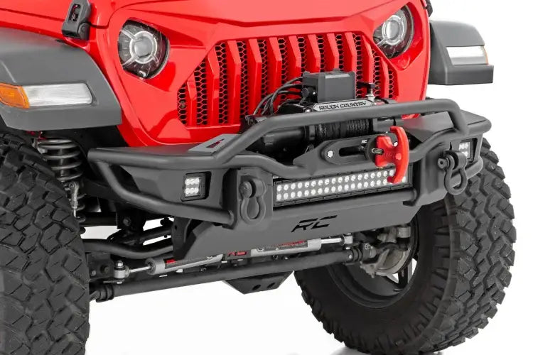 Load image into Gallery viewer, Rough Country | Jeep Gladiator JT / Wrangler JK / JL Front WInch Bumper With Skid Plate | 10647