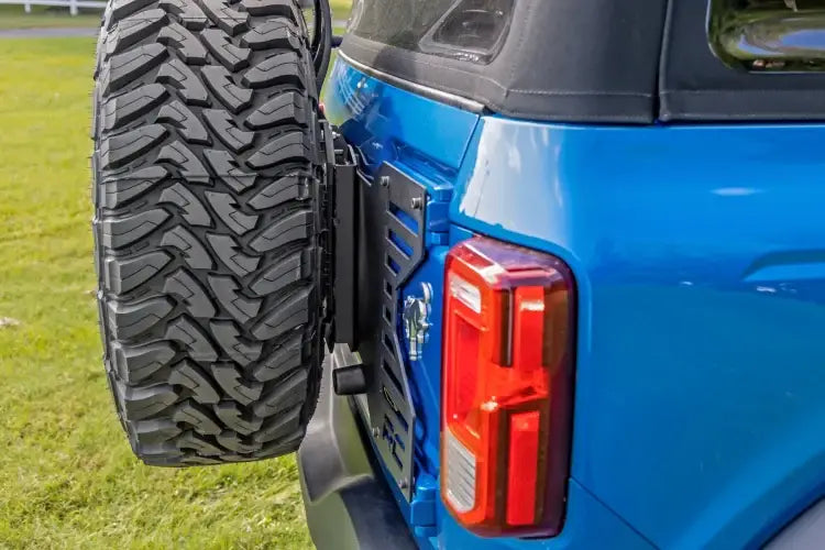 Load image into Gallery viewer, Rough Country | 2021-2023 Ford Bronco 4WD Spare Tire Relocation - Relocation & Reinforcement Bracket