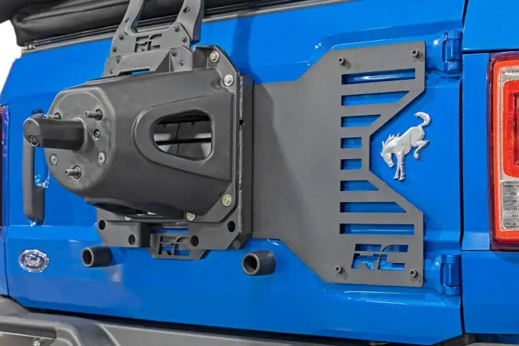 Load image into Gallery viewer, Rough Country | 2021-2023 Ford Bronco 4WD Spare Tire Relocation - Relocation & Reinforcement Bracket