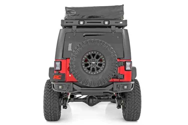 Load image into Gallery viewer, Rough Country | 2007-2018 Jeep Wrangler JK 4WD Tubular Rear Bumper