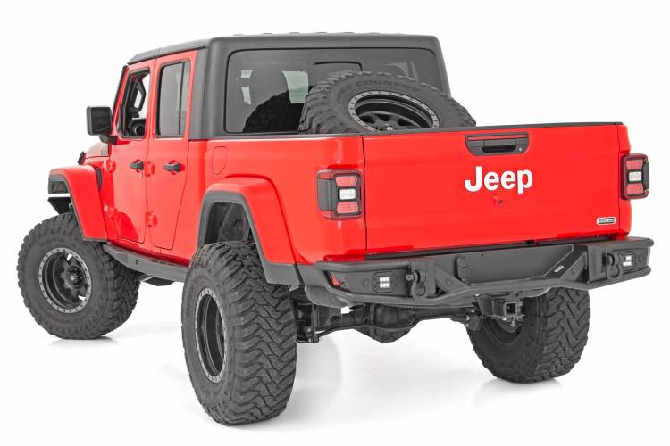 Load image into Gallery viewer, Rough Country | 2020-2024 Jeep Gladiator JT 4WD Tubular Rear Bumper