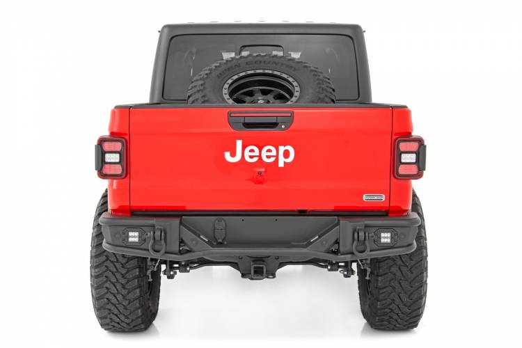 Load image into Gallery viewer, Rough Country | 2020-2024 Jeep Gladiator JT 4WD Tubular Rear Bumper