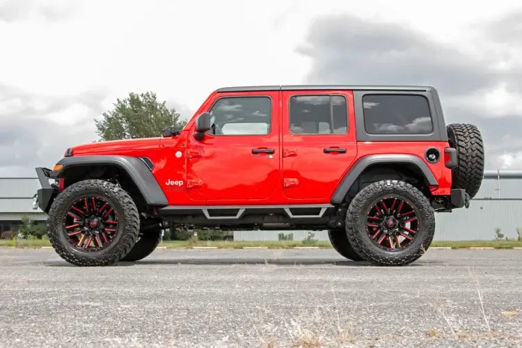 Load image into Gallery viewer, Rough Country | 2018-2024 Jeep Wrangler JL / Wrangler 4XE 4WD Trail Tire Carrier Rear Bumper