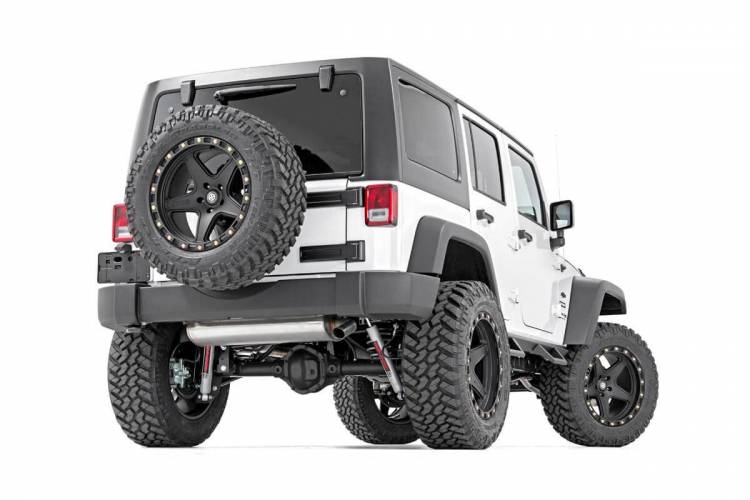 Load image into Gallery viewer, Rough Country | 2007-2018 Jeep Wrangler JK 4WD Contoured Drop Steps | 90765B