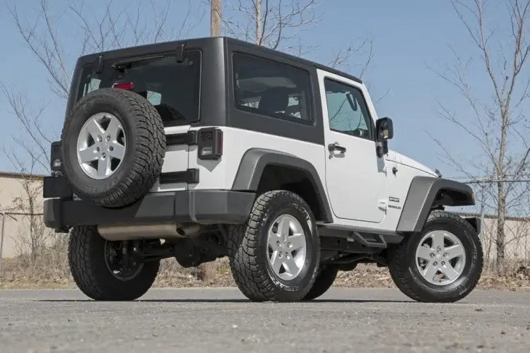 Load image into Gallery viewer, Rough Country | 2007-2018 Jeep Wrangler JK 4WD Contoured Drop Steps | 90763