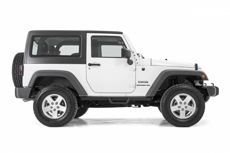 Load image into Gallery viewer, Rough Country | 2007-2018 Jeep Wrangler JK 4WD Contoured Drop Steps | 90763