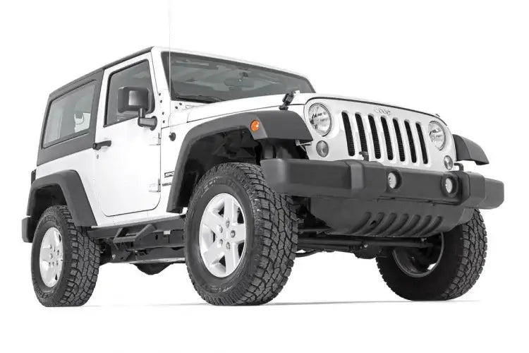 Load image into Gallery viewer, Rough Country | 2007-2018 Jeep Wrangler JK 4WD Contoured Drop Steps | 90763