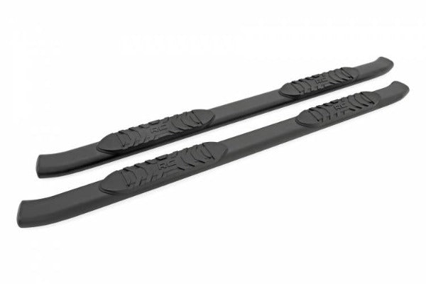 Load image into Gallery viewer, Rough Country | 2010-2023 Dodge Ram / 2500 / 3500 Crew Cab Black Oval Nerf Steps