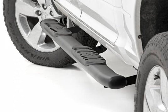 Rough Country | 2010-2023 Dodge Ram 2500 / 3500 Crew Cab Black Oval Nerf Steps