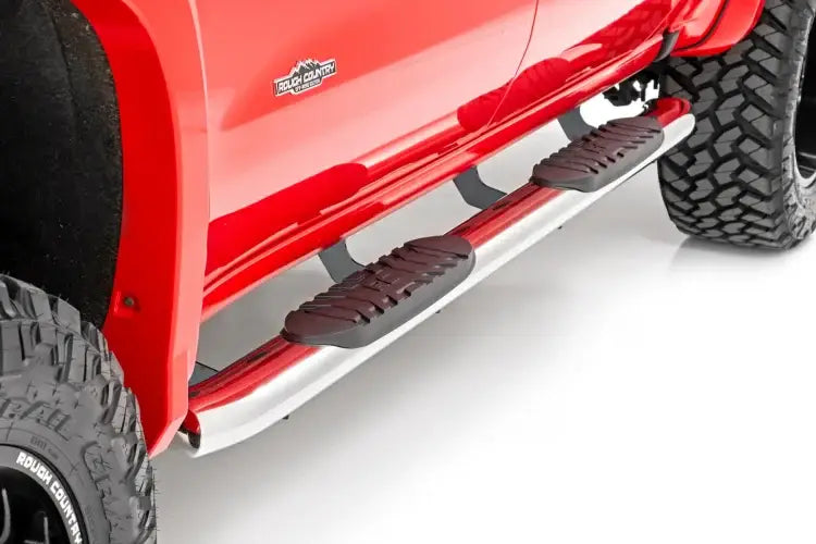 Load image into Gallery viewer, Rough Country | 2019-2024 GM Sierra / Silverado Crew Cab Stainless Oval Steps