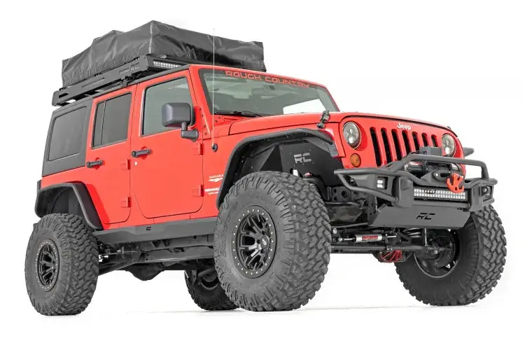 Load image into Gallery viewer, Rough Country | 2007-2018 Jeep Wrangler JK Unlimited 4 Door Heavy Duty Rock Sliders