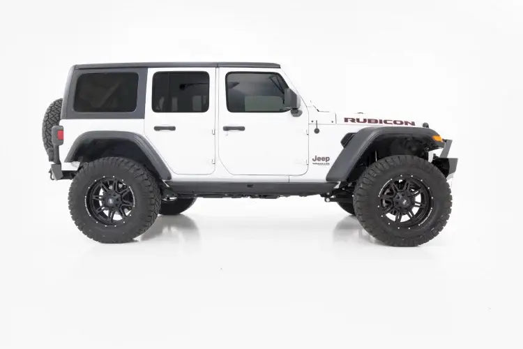 Load image into Gallery viewer, Rough Country | 2021-2024 Jeep Wrangler JL / Wrangler 4XE Heavy-L 4 Door 4WD Rock Sliders
