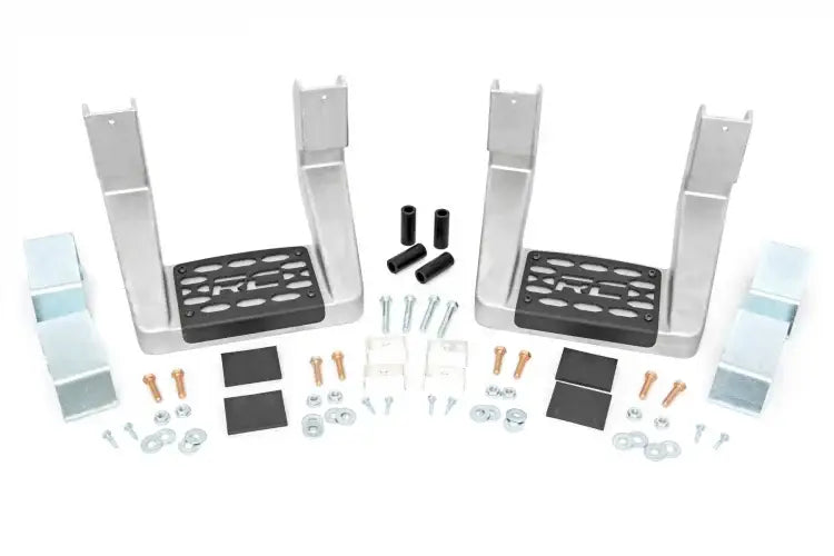 Load image into Gallery viewer, Rough Country | Universal Aluminum Single Hoop Step (Pair)