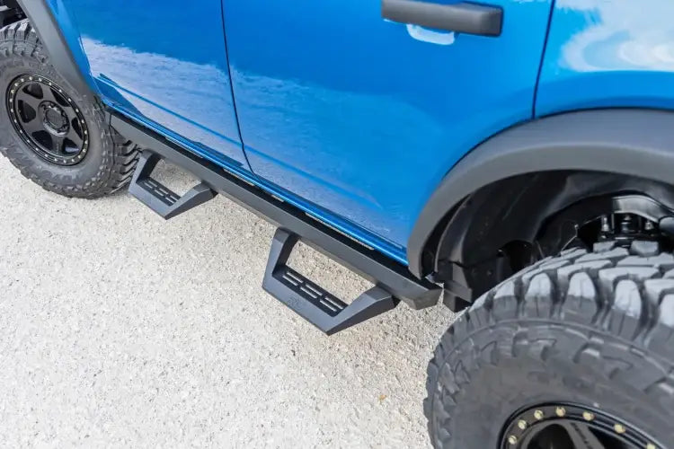 Load image into Gallery viewer, Rough Country | 2021-2023 Ford Bronco 4WD SRX2 Adjustable Aluminum Steps