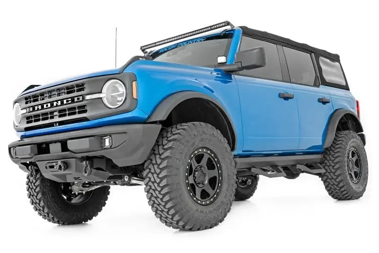 Load image into Gallery viewer, Rough Country | 2021-2023 Ford Bronco 4WD SRX2 Adjustable Aluminum Steps