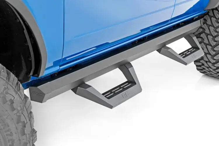 Load image into Gallery viewer, Rough Country | 2021-2023 Ford Bronco 4WD SRX2 Adjustable Aluminum Steps