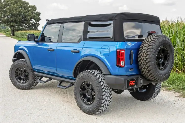 Load image into Gallery viewer, Rough Country | 2021-2023 Ford Bronco 4WD SRX2 Adjustable Aluminum Steps