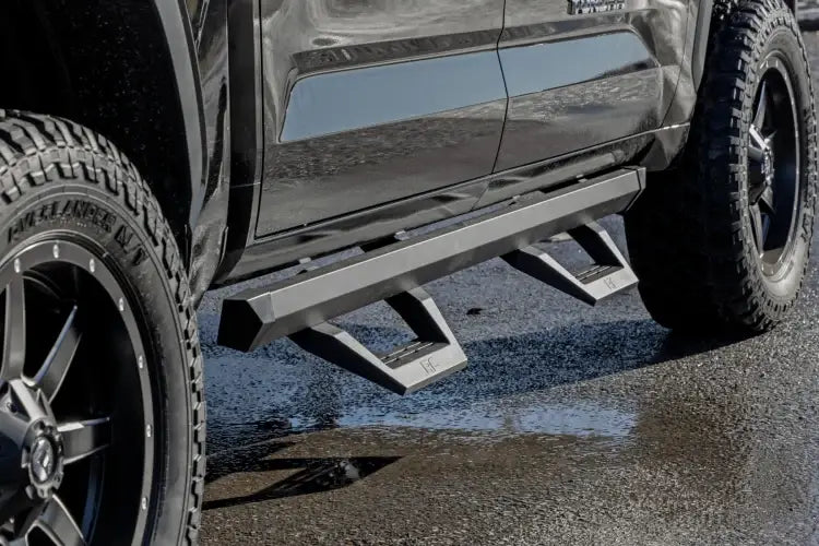 Load image into Gallery viewer, Rough Country | 2022-2023 Toyota Tundra Crew Cab 2WD / 4WD SRX2 Adjustable Aluminum Steps