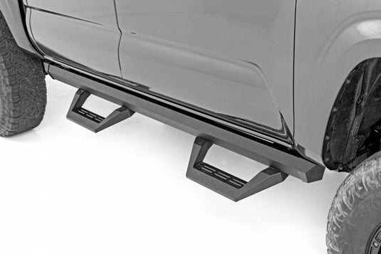 Rough Country | 2005-2023 Toyota Tacoma Double Cab 2WD / 4WD SRX2 Adjustable Aluminum Steps