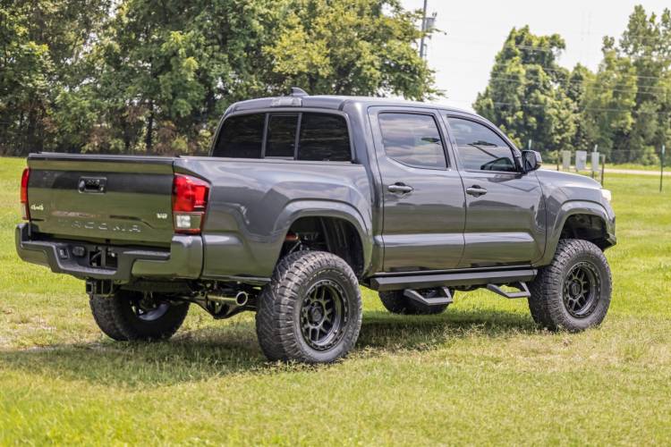 Load image into Gallery viewer, Rough Country | 2005-2023 Toyota Tacoma Double Cab 2WD / 4WD SRX2 Adjustable Aluminum Steps