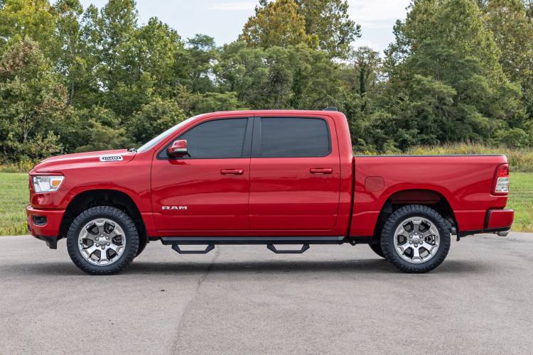 Load image into Gallery viewer, Rough Country | 2019-2024 Dodge Ram 1500 Crew Cab / 2021-2024 TRX SRX2 Adjustable Aluminum Steps