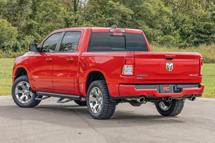 Load image into Gallery viewer, Rough Country | 2019-2024 Dodge Ram 1500 Crew Cab / 2021-2024 TRX SRX2 Adjustable Aluminum Steps